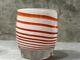 Glassybaby Candy Cane White With Red Stripes Glass Candle Votive Sticker