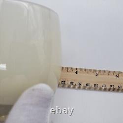 Glassybaby CREAM Votive Glass Candle Holder w Label 38 Pre triskeleton