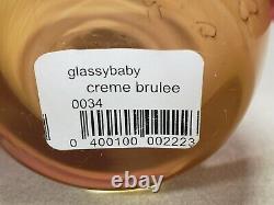 Glassybaby CREME BRULEE Votive Candle Holder