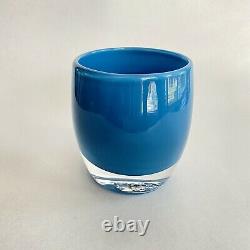 Glassybaby Calm Sea Blue Votive Candle Holder