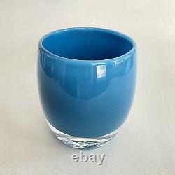 Glassybaby Calm Sea Blue Votive Candle Holder