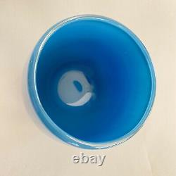 Glassybaby Calm Sea Blue Votive Candle Holder 3.5 Label