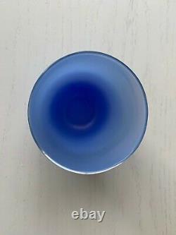 Glassybaby Candle Holder Blue DOG PADDLE Retired New with Sticker Glass Baby HTF