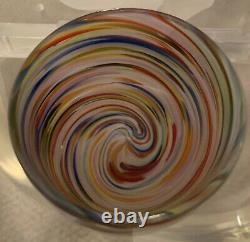 Glassybaby Candle Holder Living Color Rainbow Colors Glass Baby Glassy