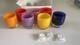 Glassybaby Candle Holder Lot 7 Mix Colors 2 Red Yellow Orange Purple Pink Blue