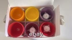 Glassybaby Candle Holder Lot 7 Mix Colors 2 Red Yellow Orange Purple Pink Blue