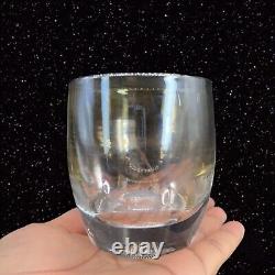 Glassybaby Candle Votive Glass Holder Glass Silver Chrome Finish Pre-Trisk Soul