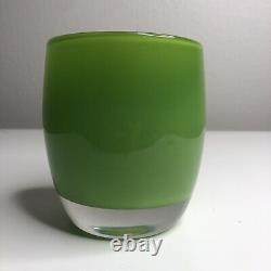Glassybaby Candle Votive Hand Blown Green lime
