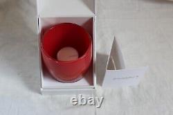 Glassybaby Christmas Rudolph hand blown glass candle holder triskelion tags box