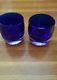 Glassybaby. Cobalt Blue Candle Holders Rare