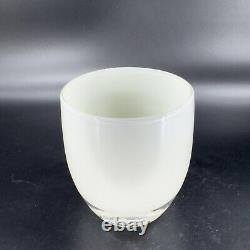 Glassybaby Discontinued Votive Candle Holder WHISKERS W STICKER White Hand Blown
