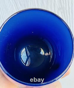 Glassybaby FOREVER Blue Handblow Glass Votive Candleholder