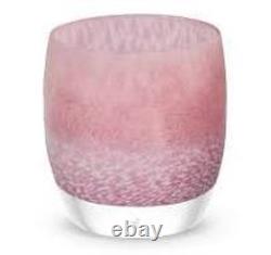 Glassybaby Fabulous Shimmering Layered Pink Glass Candle Holder New Glassybaby Fabulous Shimmering Layered Pink Glass Candle Holder New