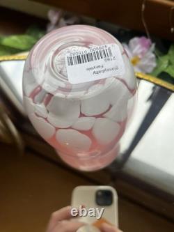 Glassybaby Fairytale Votive White Pink Very Rare Stickered