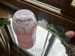 Glassybaby Fairytale Votive White Pink Very Rare Stickered