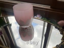 Glassybaby Fairytale Votive White Pink Very Rare Stickered