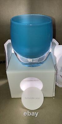 Glassybaby Fortunate Skies Votive Candle Holder New With Original Box