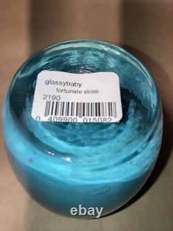 Glassybaby Fortunate Skies Votive Candle Holder New With Original Box