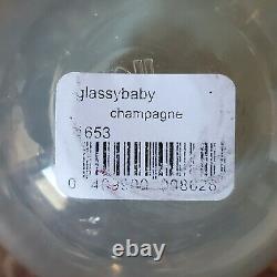 Glassybaby Glass Drinker Cup Votive Candle Holder Champagne Limited Edition #2