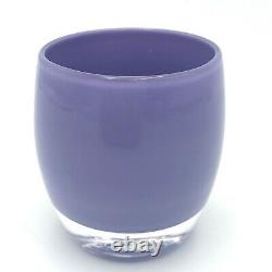 Glassybaby Glassy Baby Votive Handblown USA Purple SISTER 3.5 Candle Holder