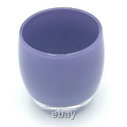 Glassybaby Glassy Baby Votive Handblown USA Purple SISTER 3.5 Candle Holder