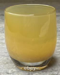 Glassybaby Great Oak Carmel Color Votive Candle Holder Pre Triskelion Mark