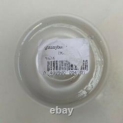 Glassybaby HOME Glass Votive Candle Holder with Tag, Glimmer Metallic