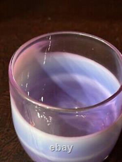 Glassybaby HYACINTH Purple Ombre Hand Blown Glass Votive Candle Holder