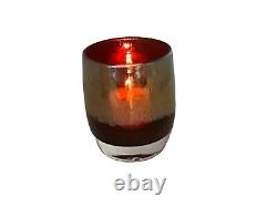 Glassybaby Hand Blown Glimmer Diva Art Glass Votive Candle Holder Collectible