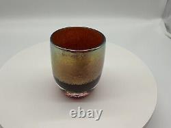 Glassybaby Hand Blown Glimmer Diva Art Glass Votive Candle Holder Collectible