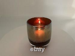 Glassybaby Hand Blown Glimmer Diva Art Glass Votive Candle Holder Collectible