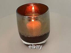 Glassybaby Hand Blown Glimmer Diva Art Glass Votive Candle Holder Collectible
