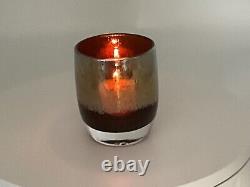 Glassybaby Hand Blown Glimmer Diva Art Glass Votive Candle Holder Collectible