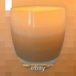 Glassybaby Hand Blown True White Art Glass Votive Candle Holder Collectible