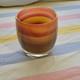 Glassybaby Handblown Art Glass Candle Holders Striped Jane's Caramel