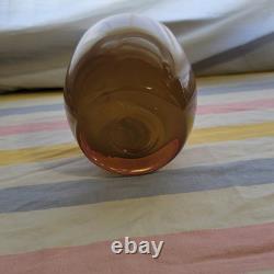 Glassybaby Handblown Art Glass Candle Holders Striped Jane's Caramel