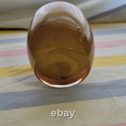 Glassybaby Handblown Art Glass Candle Holders Striped Jane's Caramel