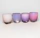 Glassybaby Handblown Glass Candle Holders Lot Of 4 Hope, Hyacinth, Peony, Sister