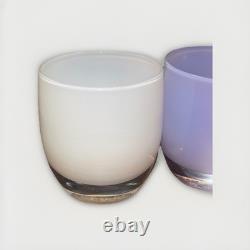 Glassybaby Handblown Glass Candle Holders Lot Of 4 Hope, Hyacinth, Peony, Sister