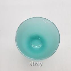 Glassybaby Handblown Glass Votive Candle Holder Aquamarine withSticker