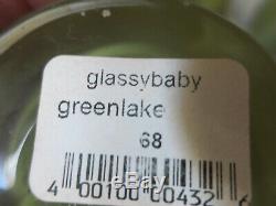 Glassybaby Handblown Votive Candle Holder (Set of 3) Greenlake New Cond. WithBox