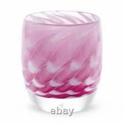 Glassybaby Harmony Soft Pink Blown Glass Candle Holder