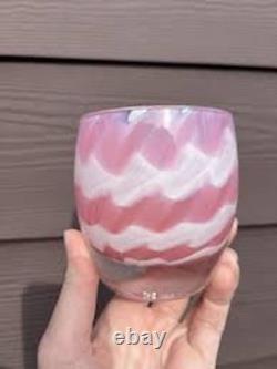 Glassybaby Harmony Soft Pink Blown Glass Candle Holder