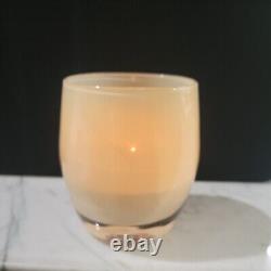 Glassybaby Hugs Cream Color Candle Holder Votive pre-triskelion