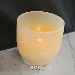 Glassybaby Hugs Cream Color Candle Holder Votive pre-triskelion