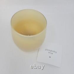 Glassybaby Hugs Cream Color Candle Holder Votive pre-triskelion