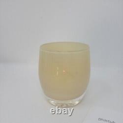 Glassybaby Hugs Cream Color Candle Holder Votive pre-triskelion