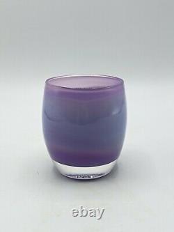Glassybaby Hyacinth Purple Handblown Glass Votive Candle Holder