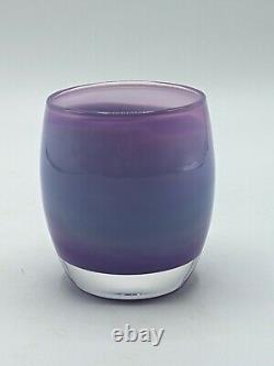 Glassybaby Hyacinth Purple Handblown Glass Votive Candle Holder