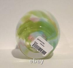 Glassybaby Intuition Hand Blown Votive Candle Holder NEW in Box Pastel Petals